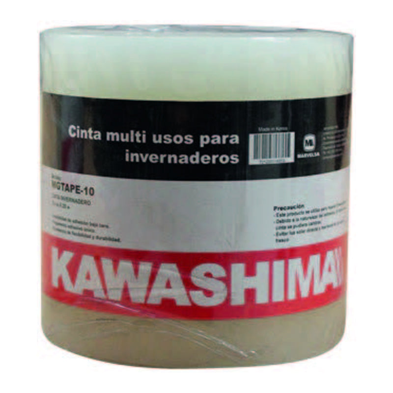 Rollo de cinta para parchado de plasticos de invernadero 10 cm x 20 m Cont: 1 pieza Kawashima MGTAPE-10