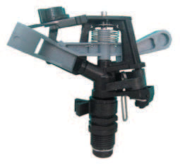 Aspersor Parazzini rosca 1/2" / diametro boquilla: 4.0 mm presion: 0.5-2.5 bar. radio de asp.: 5-12 m, flujo:14.8 - 28 l/h Cont: 1 pieza Parazzini 6001-5 - Bioaplicaciones