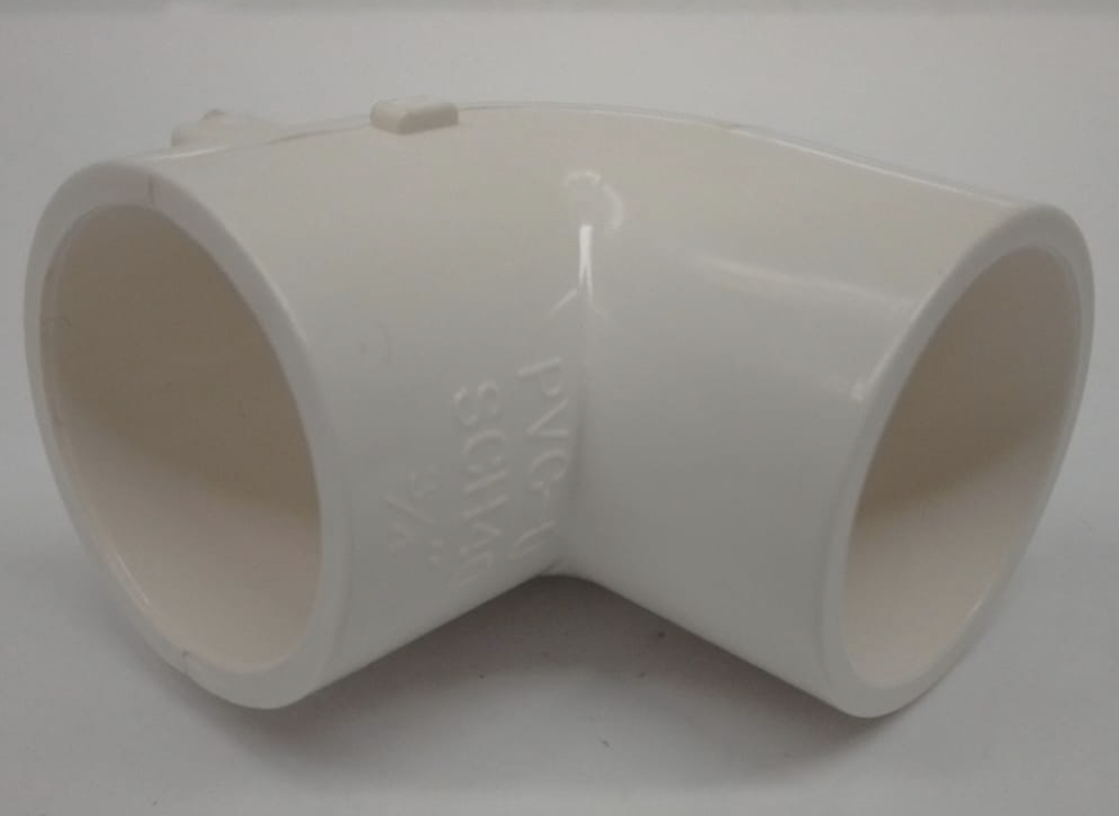 Codo 90° x 3/4" PVC cedula 40 (cementar) - caja con 220 piezas uso exclusivo agricola Parazzini M02.75