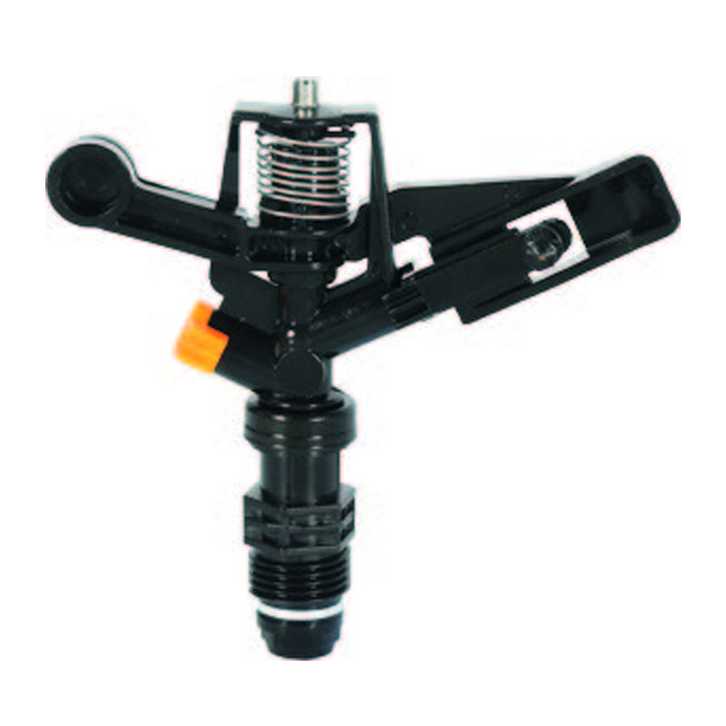 Aspersor de plástico entrada 1/2". presion de trabajo de 2.5 a 4.0 bar flujo de 12.6 a 28.0 lpm alcance 21.5 a 36.0 m (incluye boquillas) - 1 pieza Parazzini 6003B