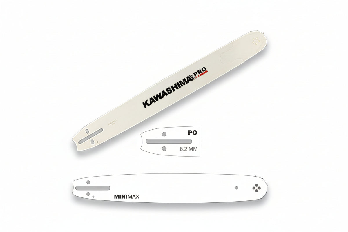 Barra 12 pulg. 3/8 050 mini Kawashima 12D0-CL-PO - Bioaplicaciones