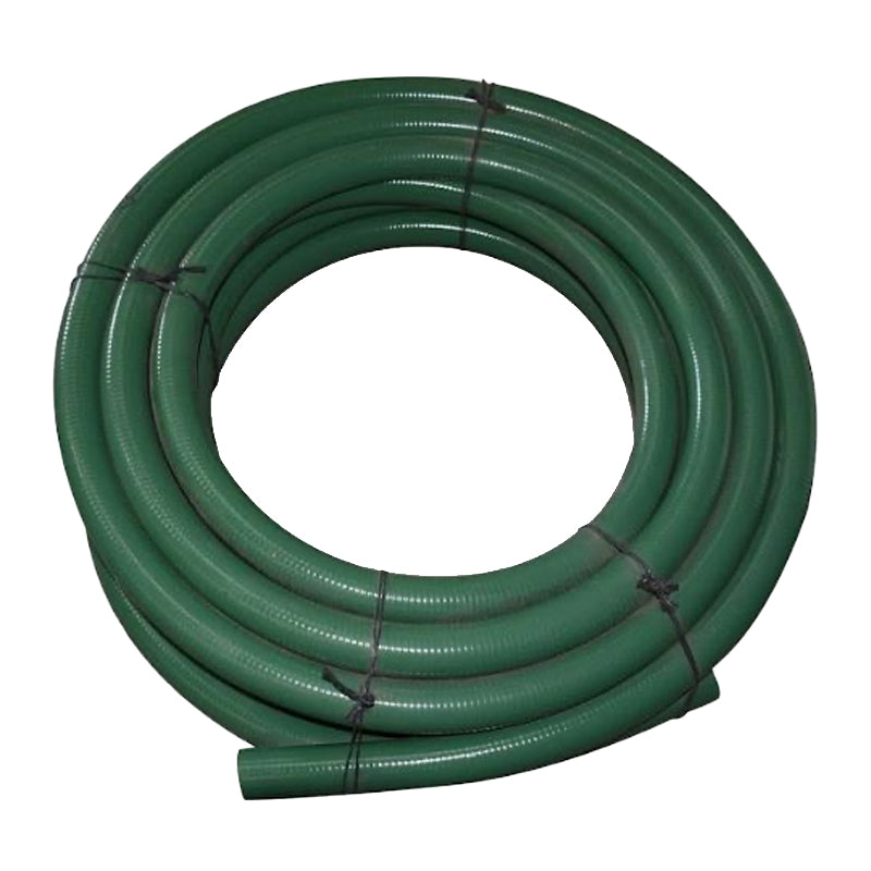 Manguera anillada rígida 3" verde olivo succión/descarga - rollo de 30 m Parazzini RMS3 - Bioaplicaciones