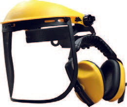 Careta sencilla con mica y orejeras protectoras para uso rudo Universal A106