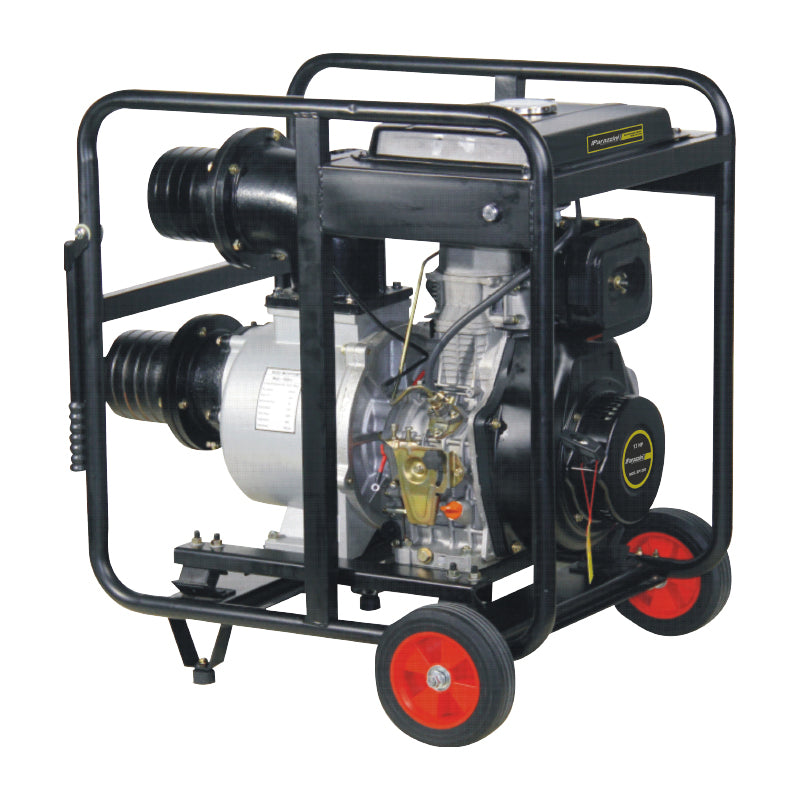 Motobomba 13 hp diesel autocebante 6 pulg encendido eléctrico Parazzini BP136D