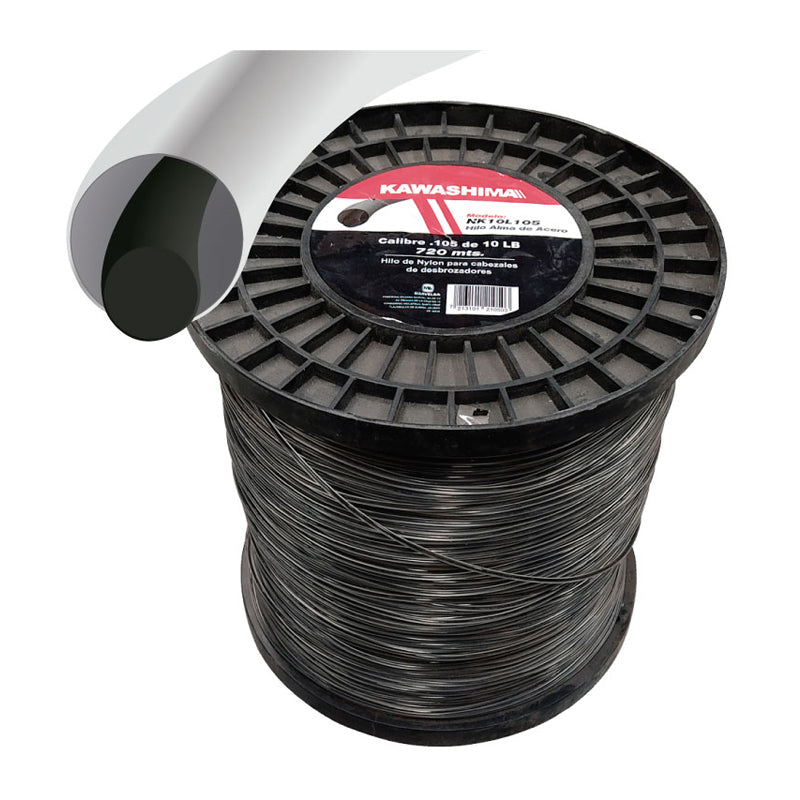 Hilo nylon 0.130pulg 3.30mm x 463mts 10lb redondo Kawashima NK10L130
