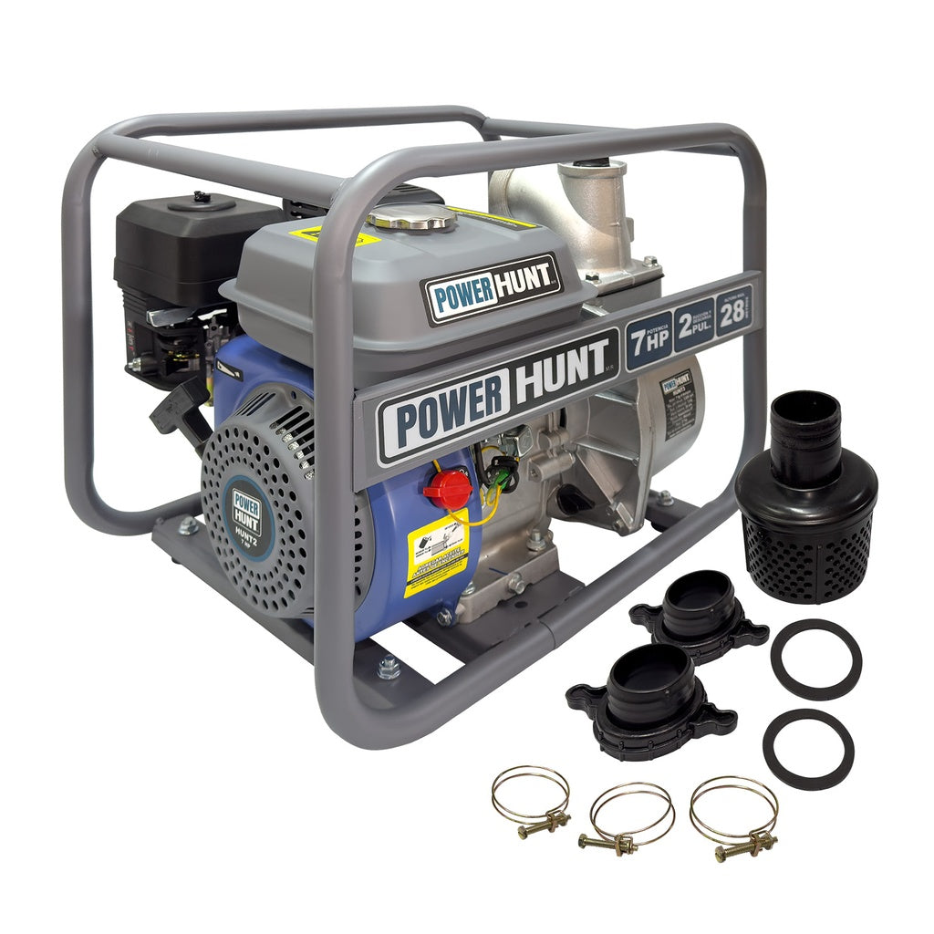 Motobomba 7 hp 4 tiempos autocebante 2 pulg Power Hunt HUNT2