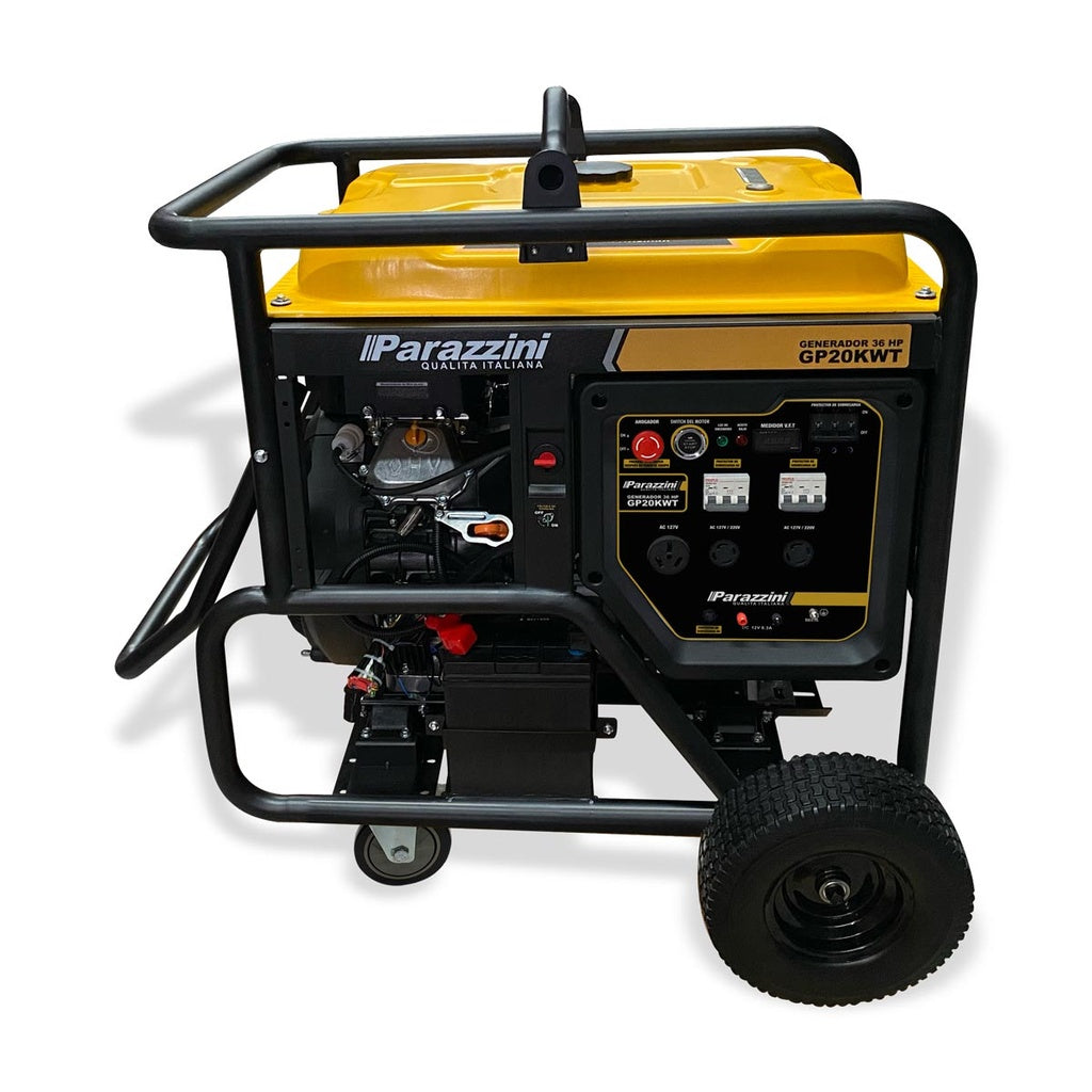 Generador 36 HP V- Bicilindrico encendido electrico 20,000 W Parazzini GP20KWT