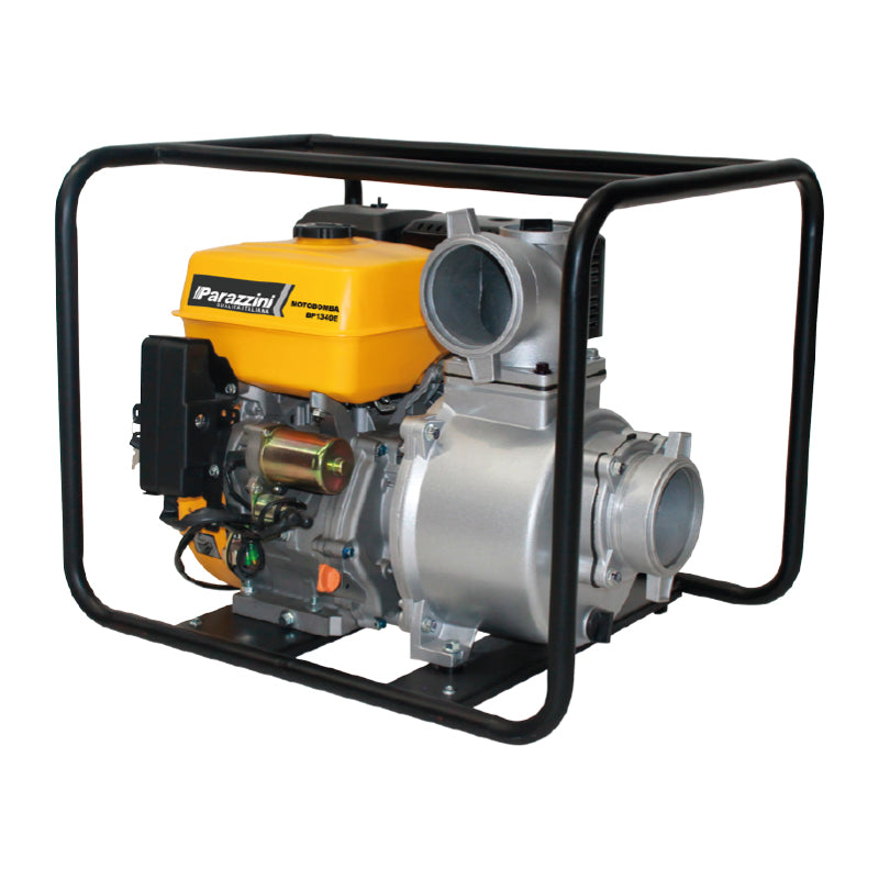 Motobomba 13 hp 4 tiempos ohv autocebante 4 pulg encendido eléctrico Parazzini BP1340E