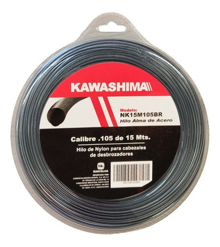 Hilo nylon 2.70mm x 15mts redondo blister Kawashima NK15M105BR