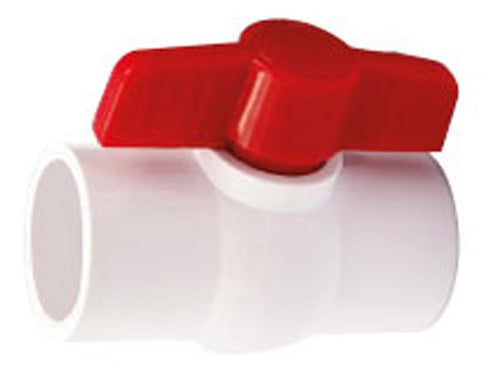 Valvula bola/esfera 2" PVC cedula 40 (roscada) - 1 pieza uso exclusivo agricola Parazzini PV0202R
