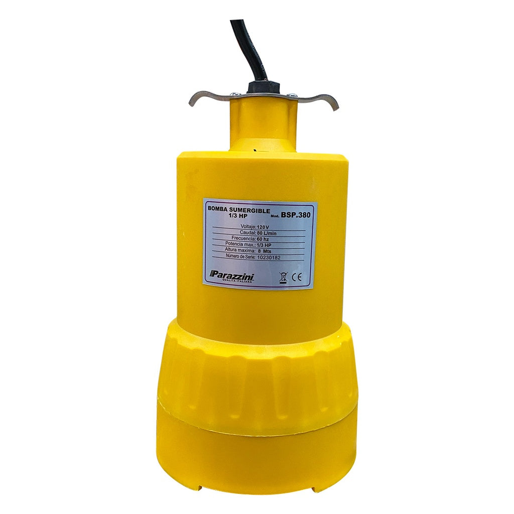 Bomba sumergible 1/3 HP Parazzini BSP.380