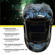 Careta proteccion ultra visibilidad celda solar Parazzini MONO