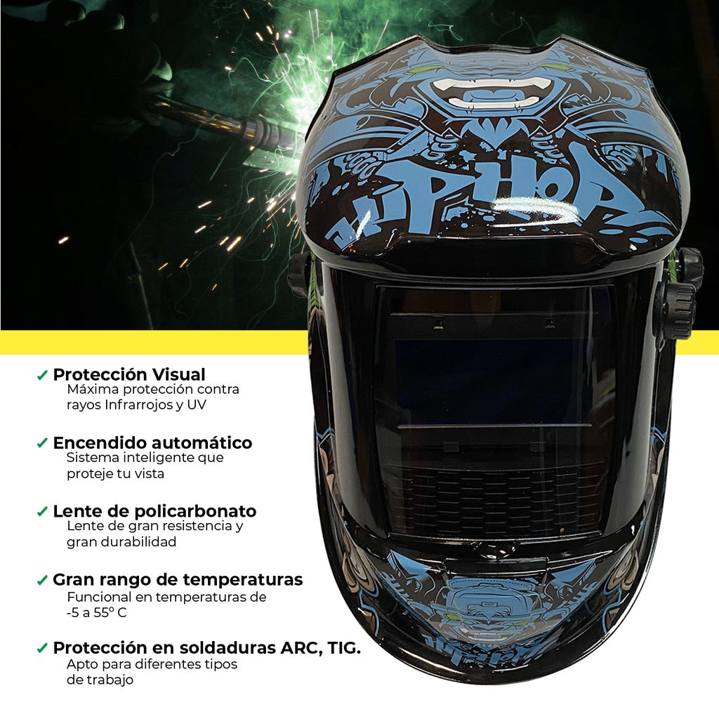 Careta proteccion ultra visibilidad celda solar Parazzini MONO