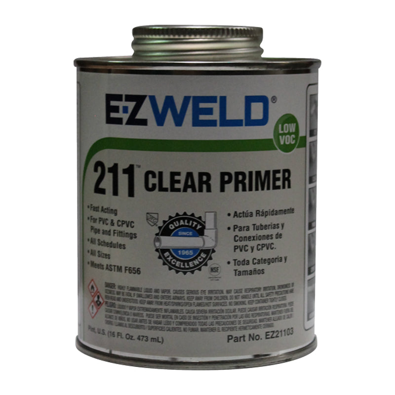 Limpiador pvc y cpvc 16 oz / 473 ml Cont: 12 piezas E-Z Weld 21103