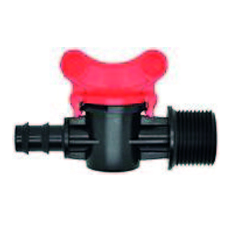 Mini-Valvula manguera 20 mm x rosca macho 1/2" - bolsa con 50 piezas Parazzini TV011220