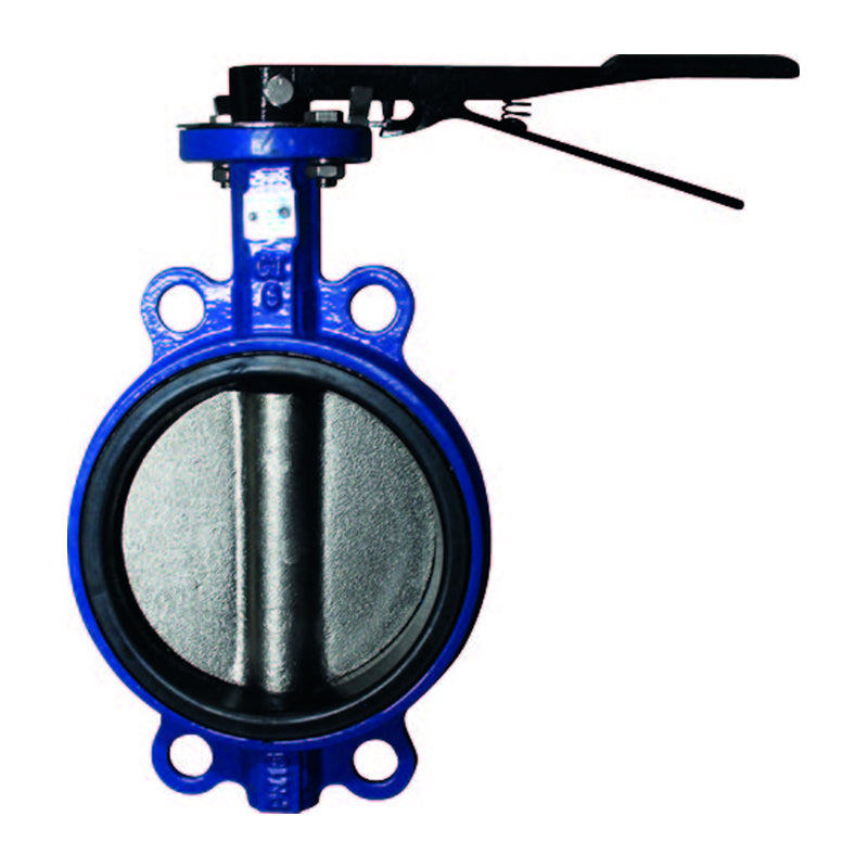 Valvula mariposa 6" metalica c/palanca - 1 pieza Parazzini DN06