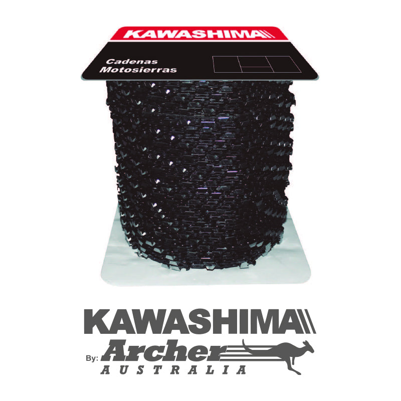 Rollo cadena 3/8 en .058 semi redondo Kawashima A-058-100R