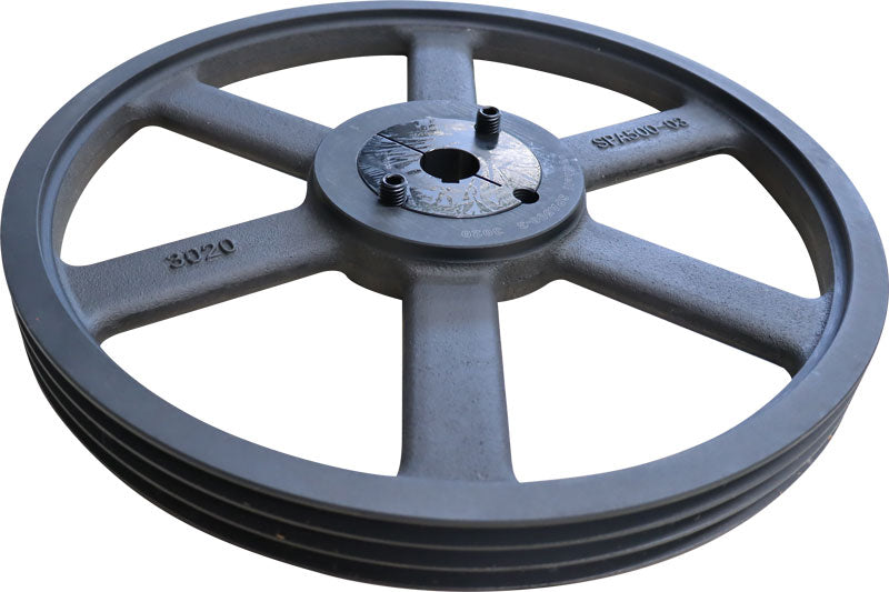 Polea Grande 500mm Completo Para Modelo De 3 Bandas Parazzini MZSGTSM073500SPA