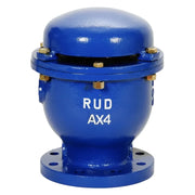 Válvula de admisión y expulsión de aire de hierro dúctil 250 CWP Marca RUD FIG. DAX de 1/2"