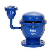 Válvula de admisión y expulsión de aire combinada con eliminadora de aire de hierro dúctil 250 CWP Marca RUD FIG. DAXDEX de 1/2"