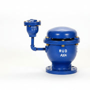 Válvula de admisión y expulsión de aire combinada con eliminadora de aire de hierro dúctil 250 CWP Marca RUD FIG. DAXDEX de 1"