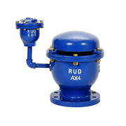 Válvula de admisión y expulsión de aire combinada con eliminadora de aire de hierro dúctil 250 CWP Marca RUD FIG. DAXDEX de 2"