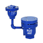 Válvula de admisión y expulsión de aire combinada con eliminadora de aire de hierro dúctil 250 CWP Marca RUD FIG. DAXDEX de 2"
