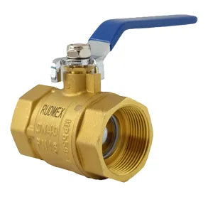 Válvula esfera roscada de bronce 400 WOG Marca RUD FIG. 65R-2B de 4"