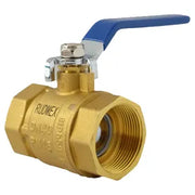 Válvula esfera roscada de bronce 400 WOG Marca RUDMEX FIG. 65R-2B de 1"