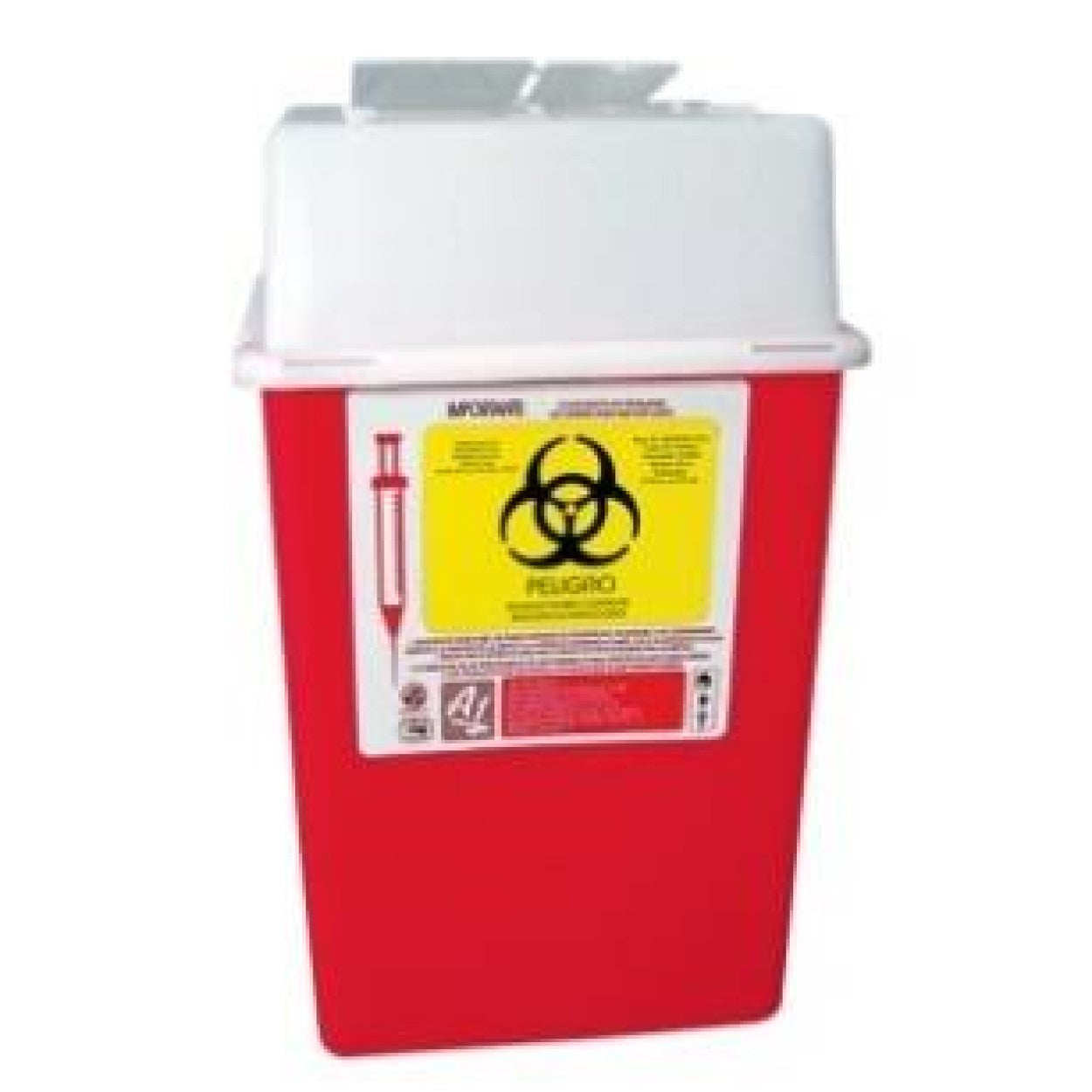 Recolector de polipropileno para punzocortantes RPBI 3.75 a 4.75 lt Modelo PC-4