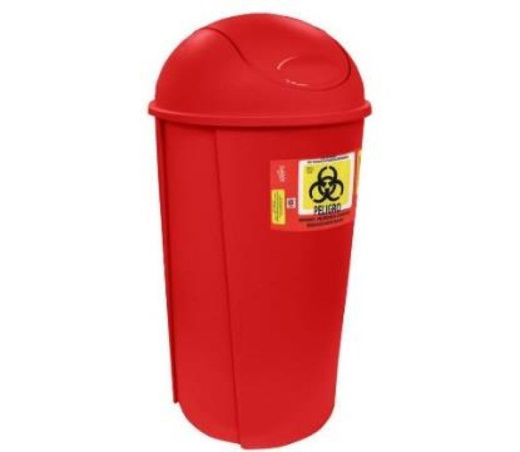 Cesto redondo de tapa balancin curvo para 80 Lt Modelo 8509 RPBI