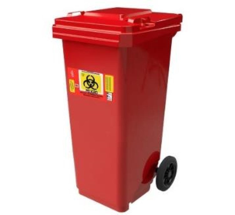 Cesto con tapa y ruedas 120 Lt Modelo 8919 RPBI