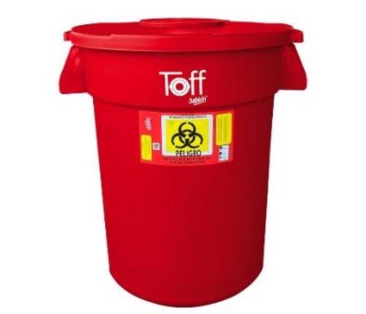 Contenedor Toff Cilindrico 120 Lt Modelo 9189 RPBI