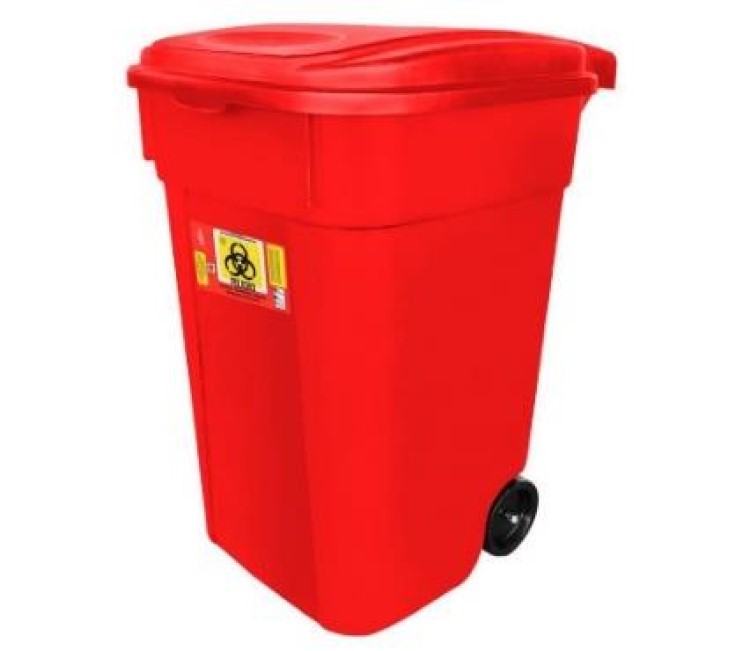 Cesto con tapa y ruedas 145 lt Modelo 8909 RPBI