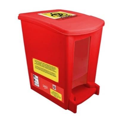 Cesto de baño con pedal mod. SB 8067 RPBI 8 Litros