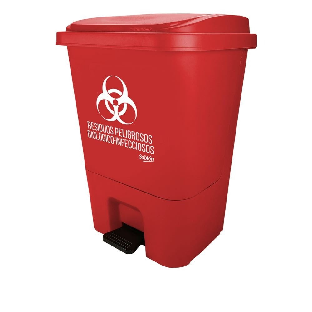 Cesto con pedal para residuos peligrosos biologico infeccioses Mod. SB 8513AM