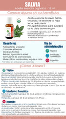 Aceite Salvia Orgánico 15ml