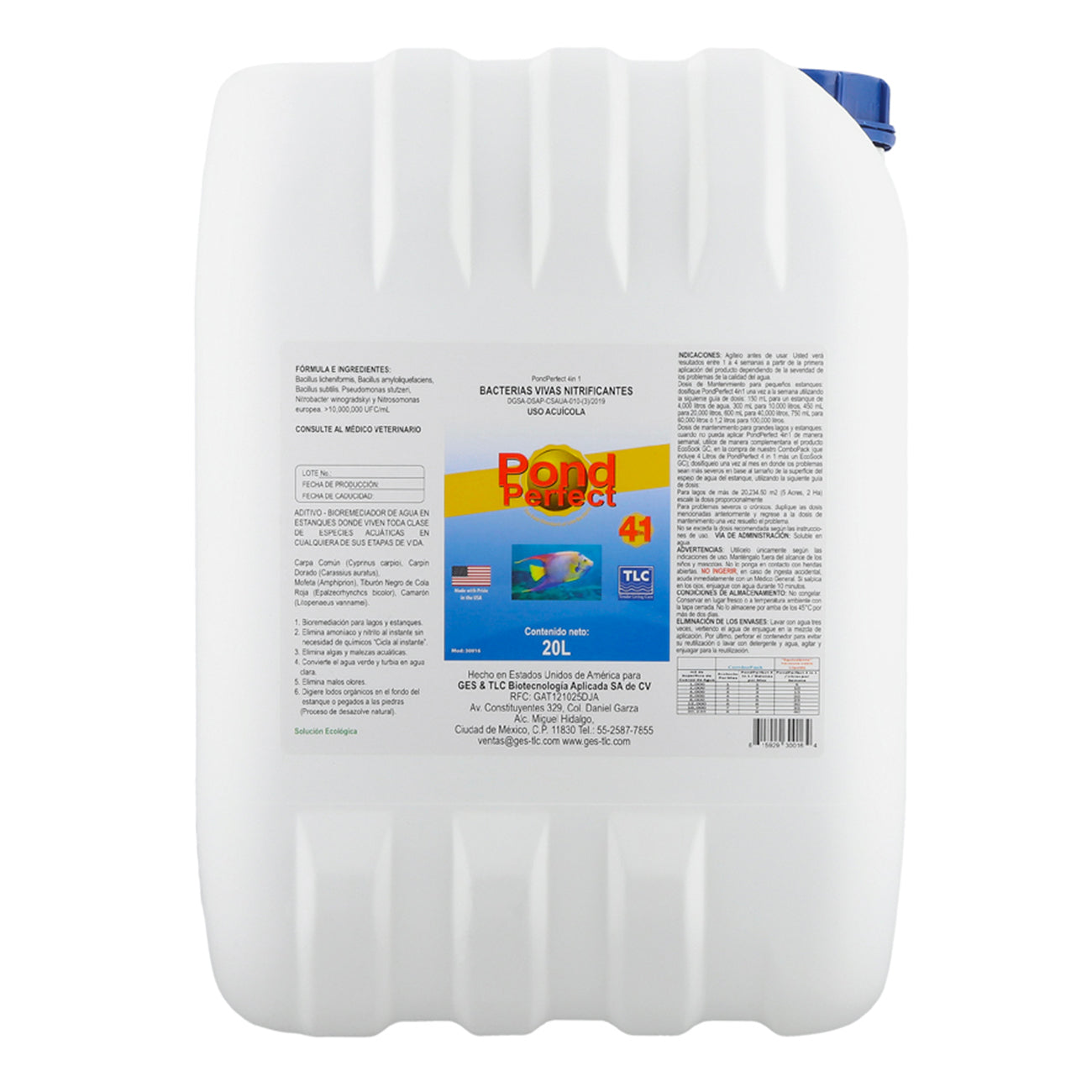 POND PERFECT 4 IN 1 - Solución Biológica para Biorremediación Lagos y Estanques