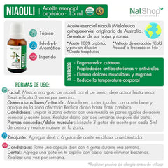 Aceite Niaouli Orgánico 15ml