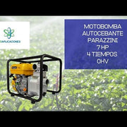 Motobomba 7 hp 4 tiempos ohv autocebante  2 pulg Parazzini BP720