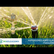 Aspersor de bronce entrada ¾" presion de trabajo de 2.0 a 5.0 bar flujo de 11.6 a 60.0 lpm (incluye boquillas) - 1 pieza Parazzini LM-9130